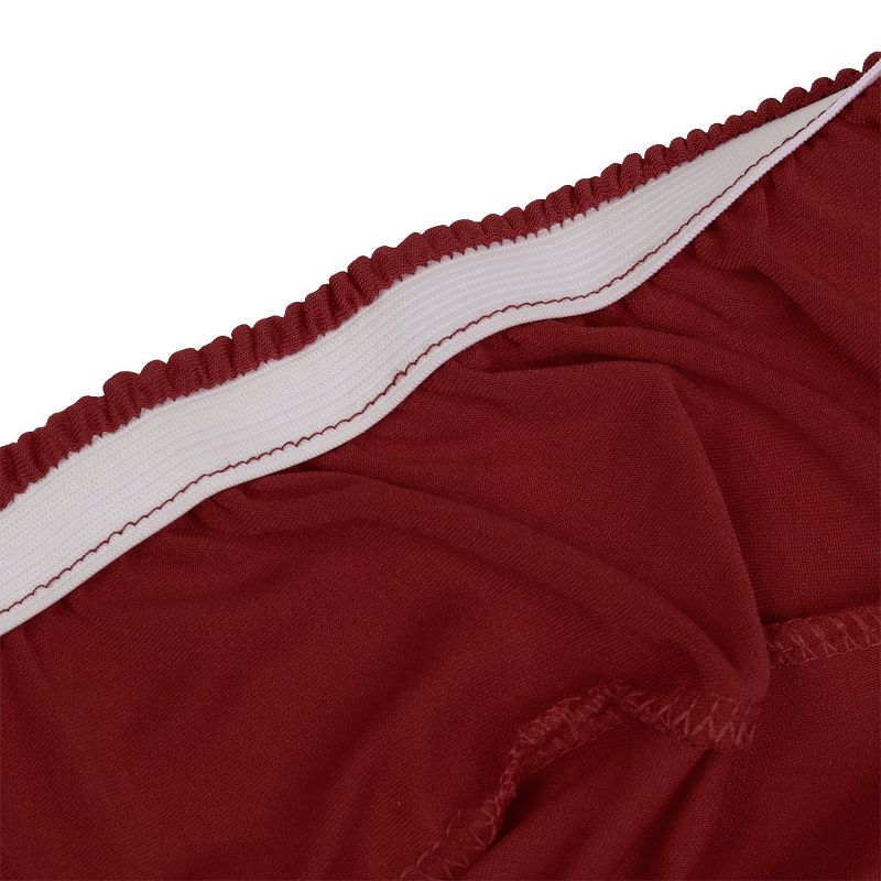 1 Pc Spandex Stretch Dining Chair Slipcovers Red  - PiccoCasa