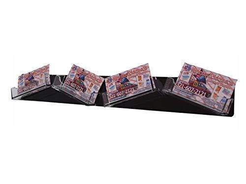 Marketing Holders Multi Pocket Wall Mount Business Card Holder Acrylic 4 Pocket Wacky Qty 4