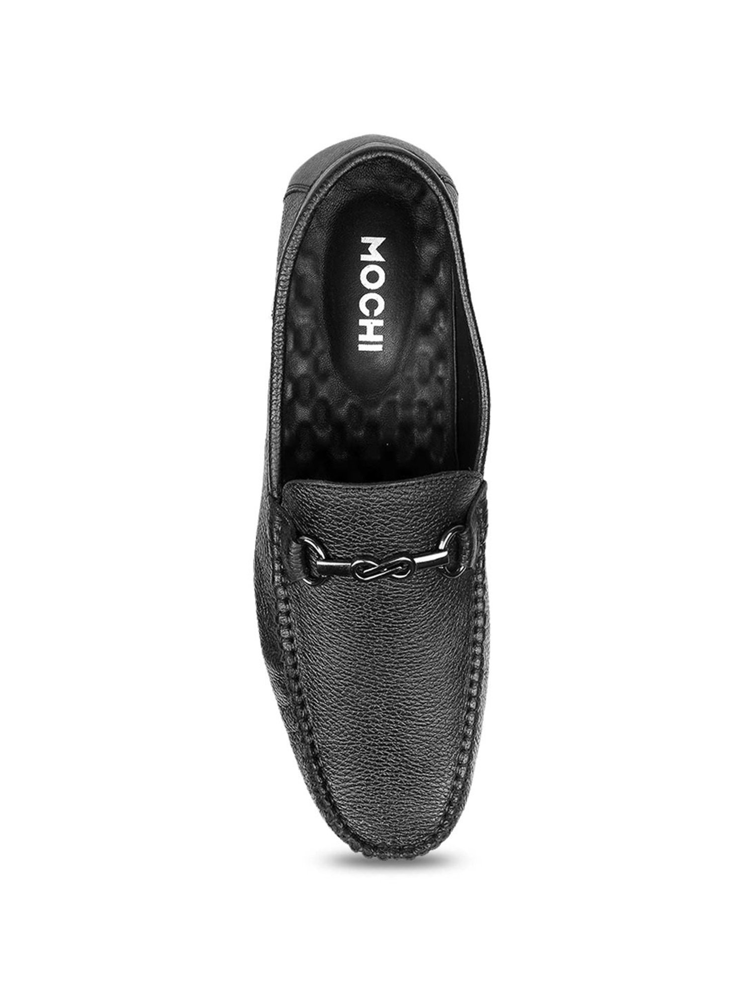 Mochi Men's Black Casual Loafers