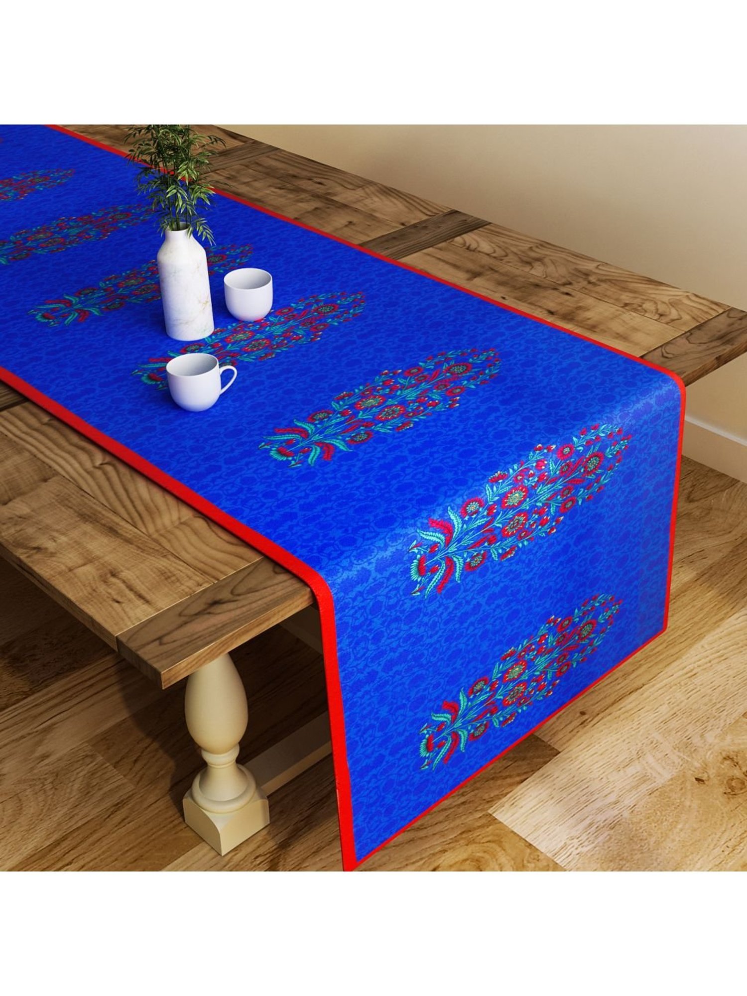 SEJ by Nisha Gupta Blue Table Runner - Set of 1