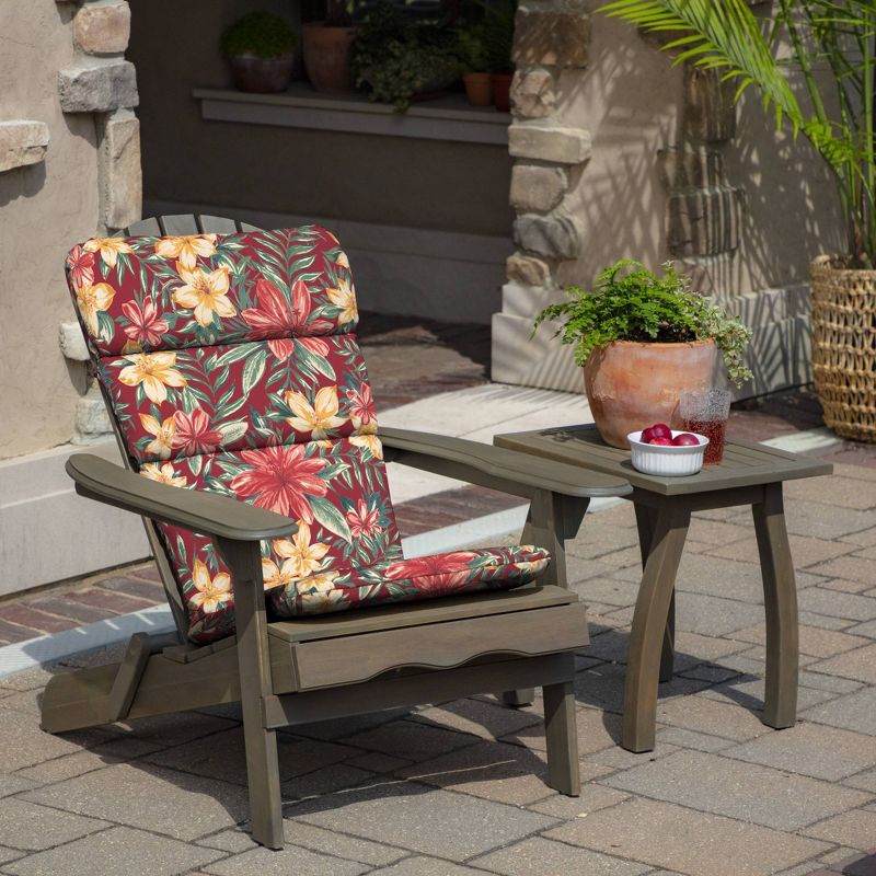 Clarissa Tropical Adirondack Chair Cushion Ruby - Arden Selections