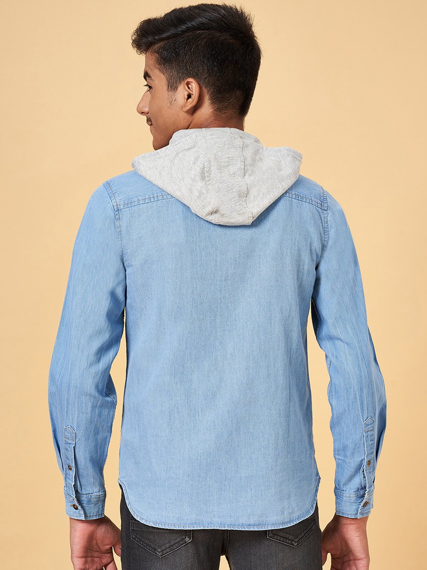 Coolsters by Pantaloons Kids Light Blue Solid Full Sleeves Shirt