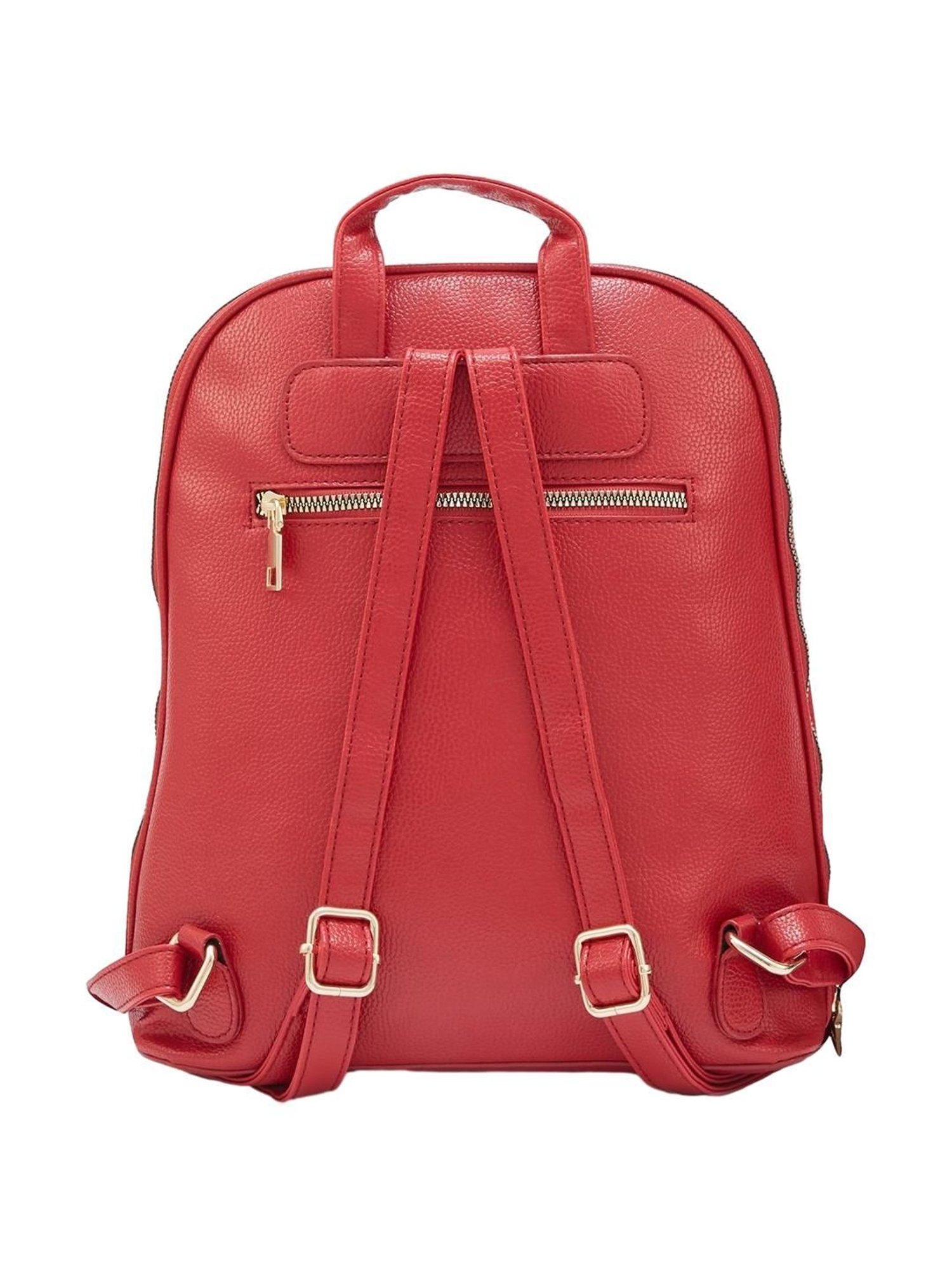 Globus Red Solid Medium Backpack