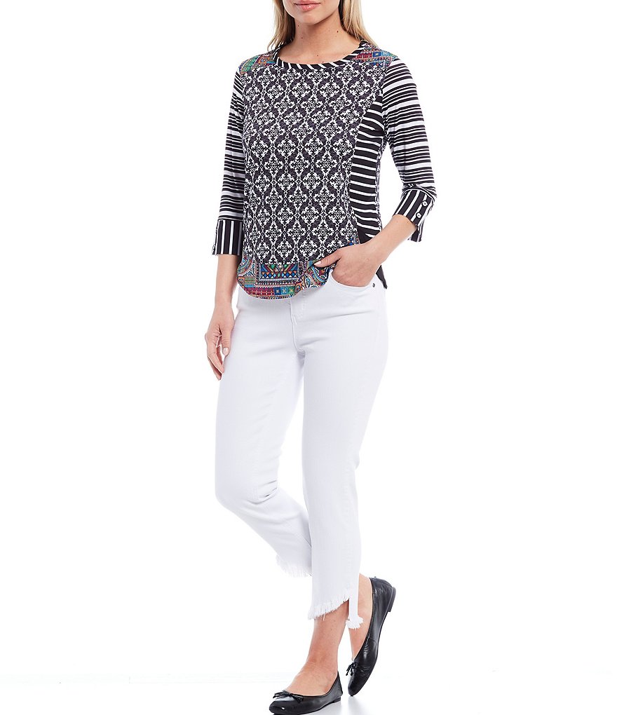 Code Bleu Petite Size Utility Crop Jeans