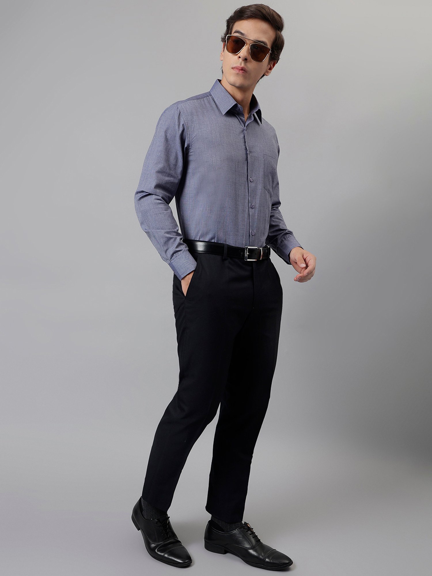 English Navy Navy Slim Fit Shirt