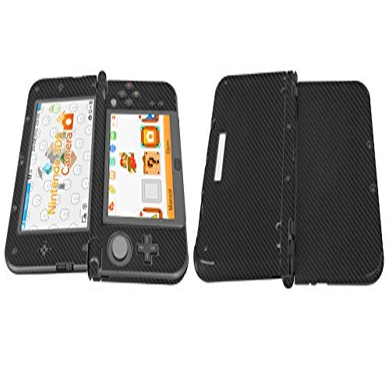 Skinomi&reg; TechSkin - New Nintendo 3DS XL Screen Protector (2015) + Carbon Fiber Full Body Skin w/ / Front & Back Clear Film / Ultra HD & Anti-Bubble Shield (Nintendo 3DS LL Version)