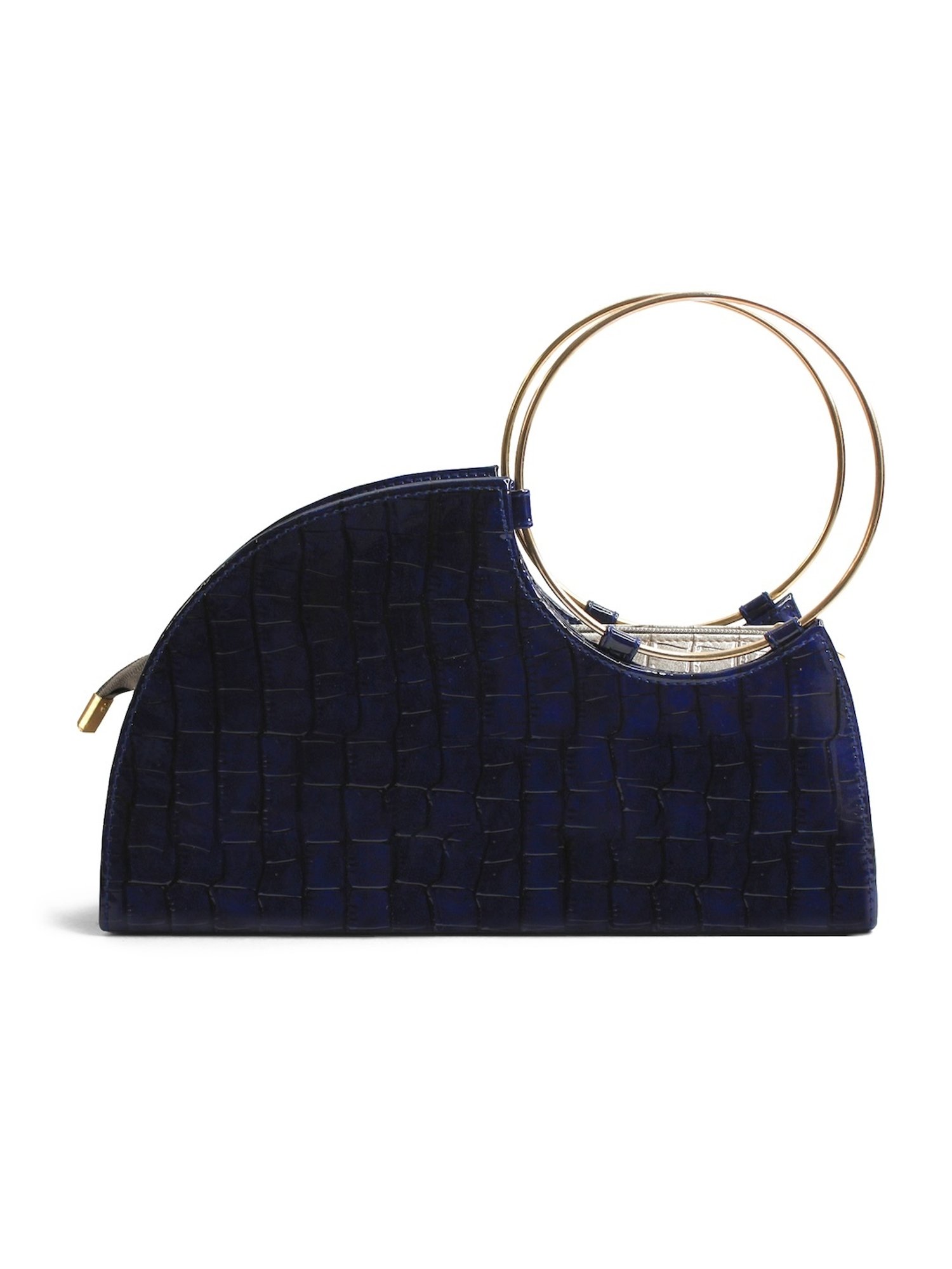 Modern Myth Blue Textured Medium Handbag
