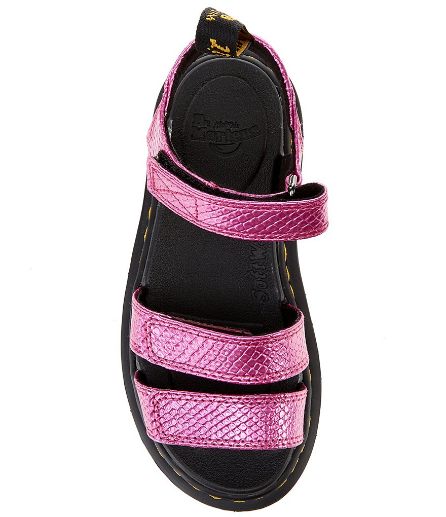Dr. Martens Girls' Klaire Snake Print Sandals (Toddler)