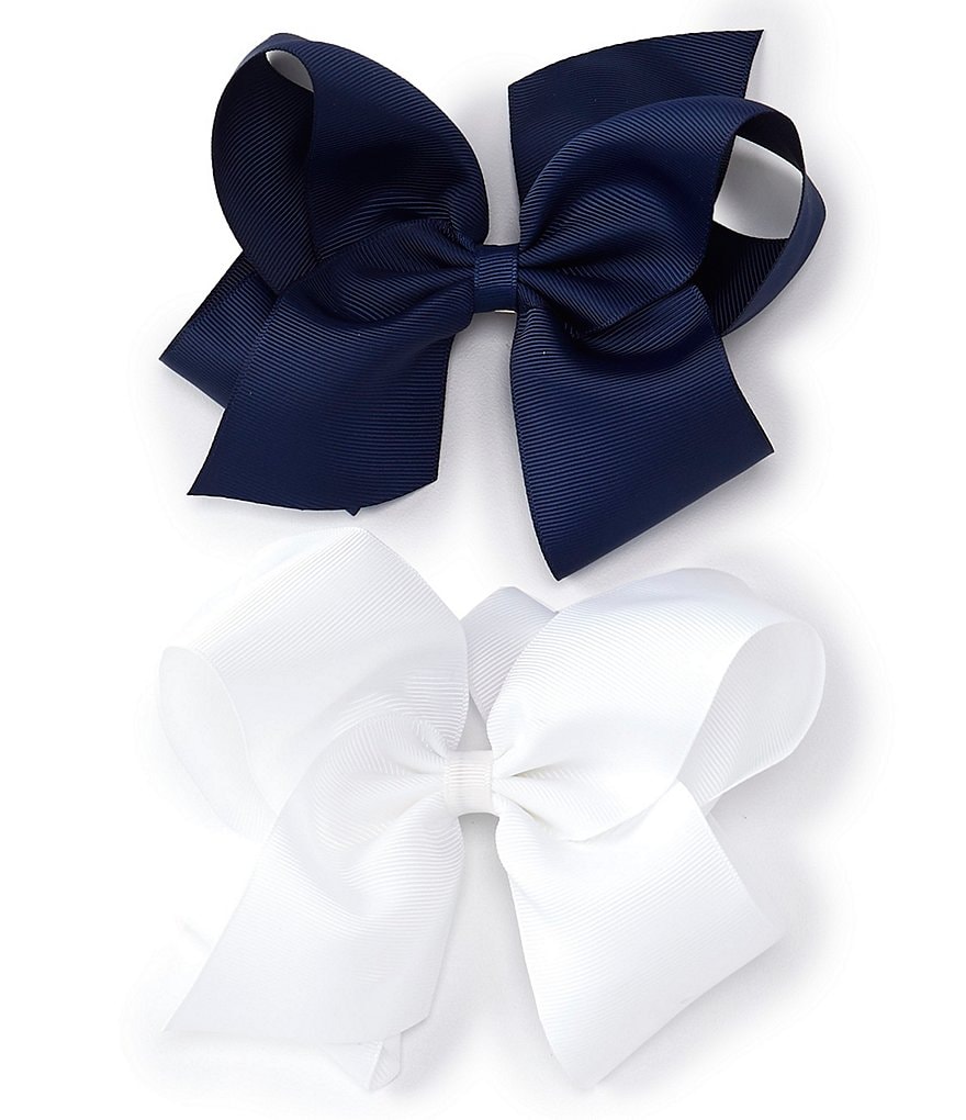 Copper Key Girls Grosgrain King Bows 2-Pack