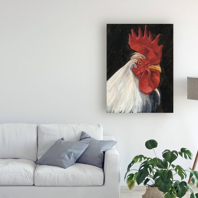 24" x 32" Rooster Portrait I by Ethan Harper - Trademark Fine Art