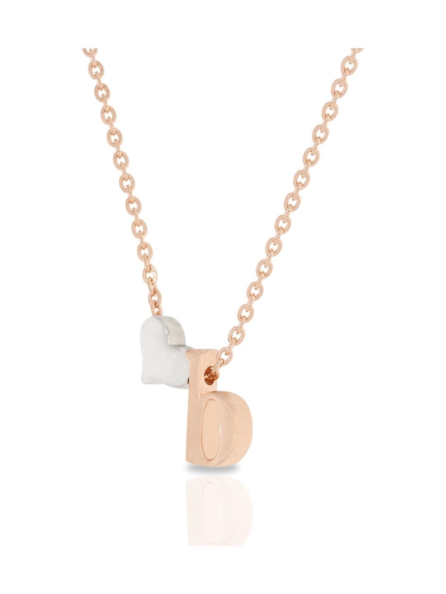 Anayra 92.5 Sterling Silver Initial Letter Charm Pendant without Chain for Women