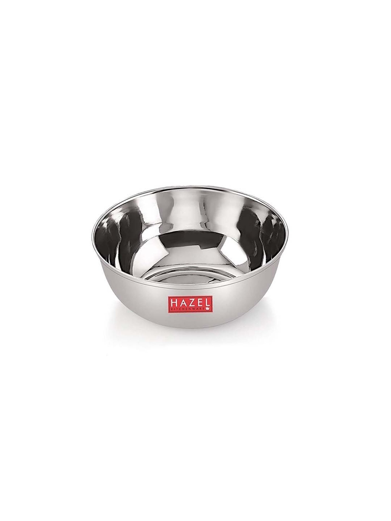 HAZEL Silver Stainless Steel 10 cm Dinner Bowl - Set of 1
