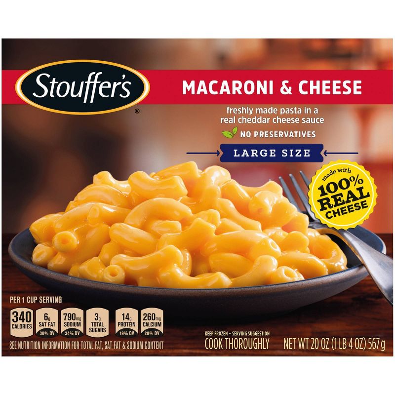 Stouffer's Large Size Frozen Macaroni And Cheese - 20oz