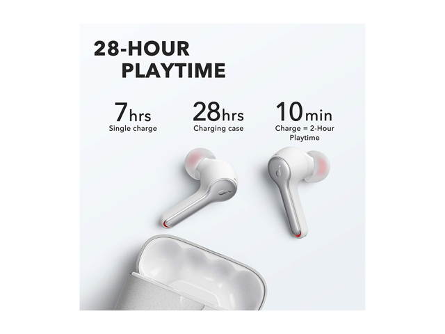 Soundcore Liberty Air 2 Wireless Earbuds, by Anker, Diamond-Inspired Drivers, 4 Mics, Noise Reduction, 28H Playtime, HearID, Bluetooth 5, Wireless Charging, for Calls, Home Office