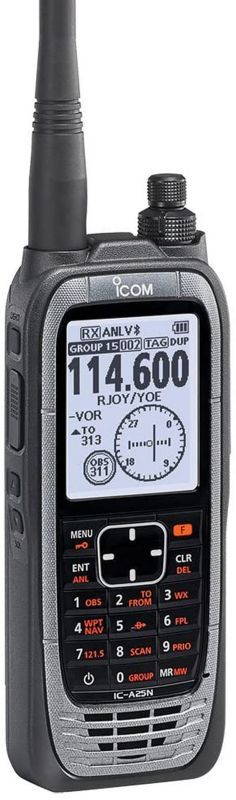 Icom IC-A25N VHF Airband Transceiver (NAV & COM channels)