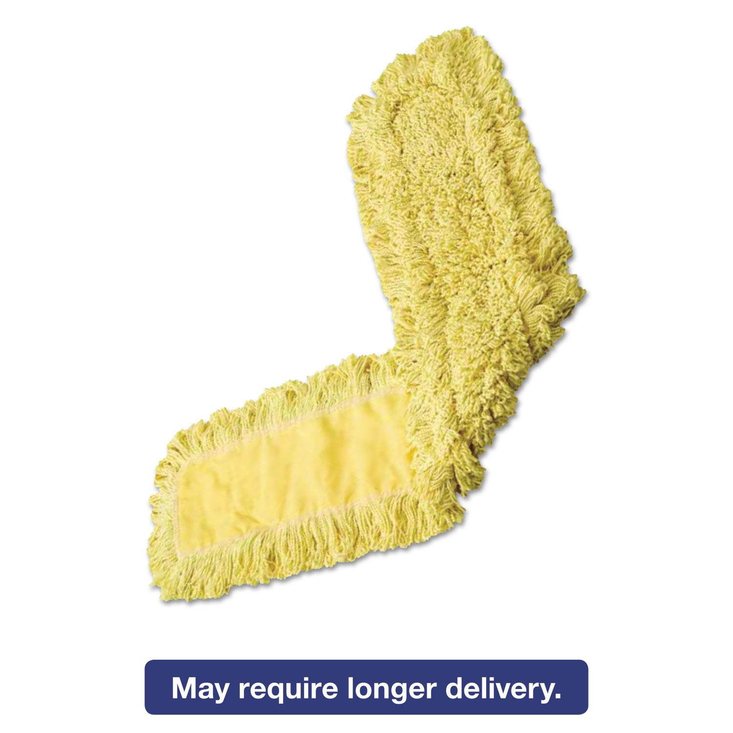 Rubbermaid Commercial Trapper Looped-End Dust Mop Head 12 x 5 Yellow 12/Carton