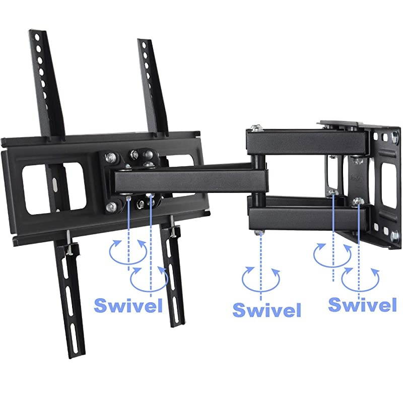 MW340B2 TV Wall Mount Bracket for Most 2765 Inch LED LCD OLED and Plasma Flat Screen TV with Full Motion Tilt Swivel Articulating Dual Arms 14 Extend up to VESA 400x400mm100 LBS WR9