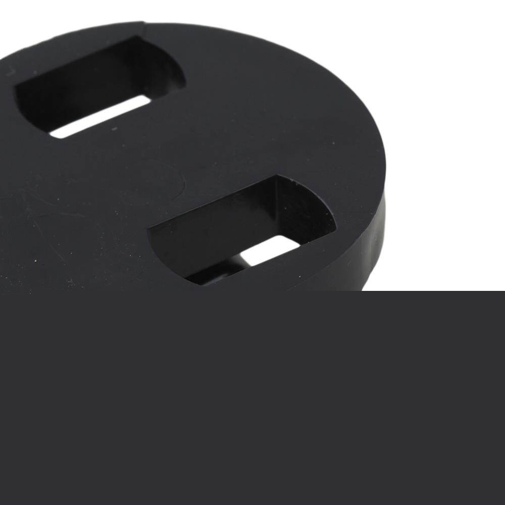 BQLZR Black Lightweight Rubber Round Hole Bass Mute for Bass Instrument Set of 10