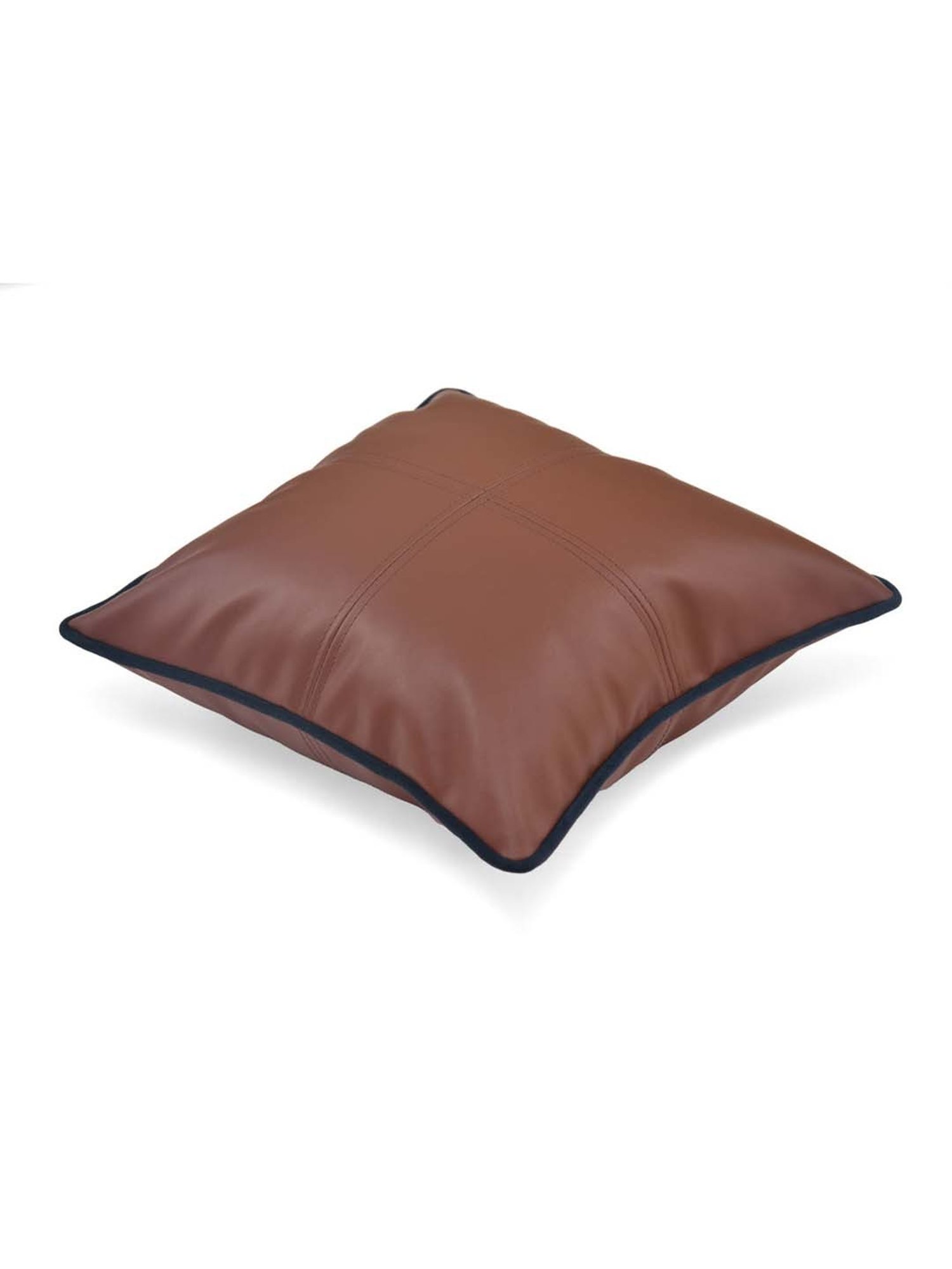 Swayam Red & White Cotton 60 cm x 60 cm Cushion Covers - Set of 5