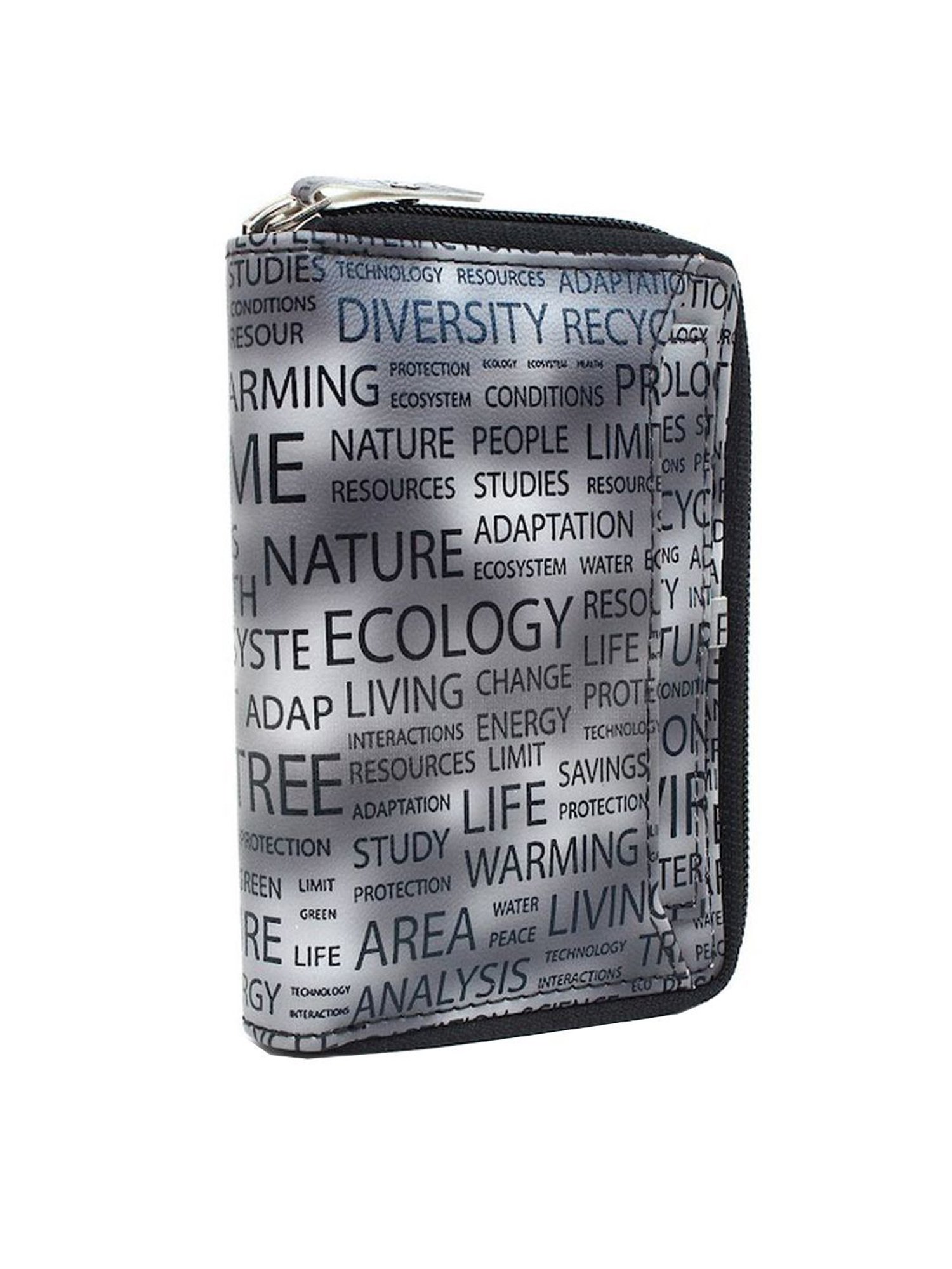 Spice Art Grey Printed for Zip Around Wallet