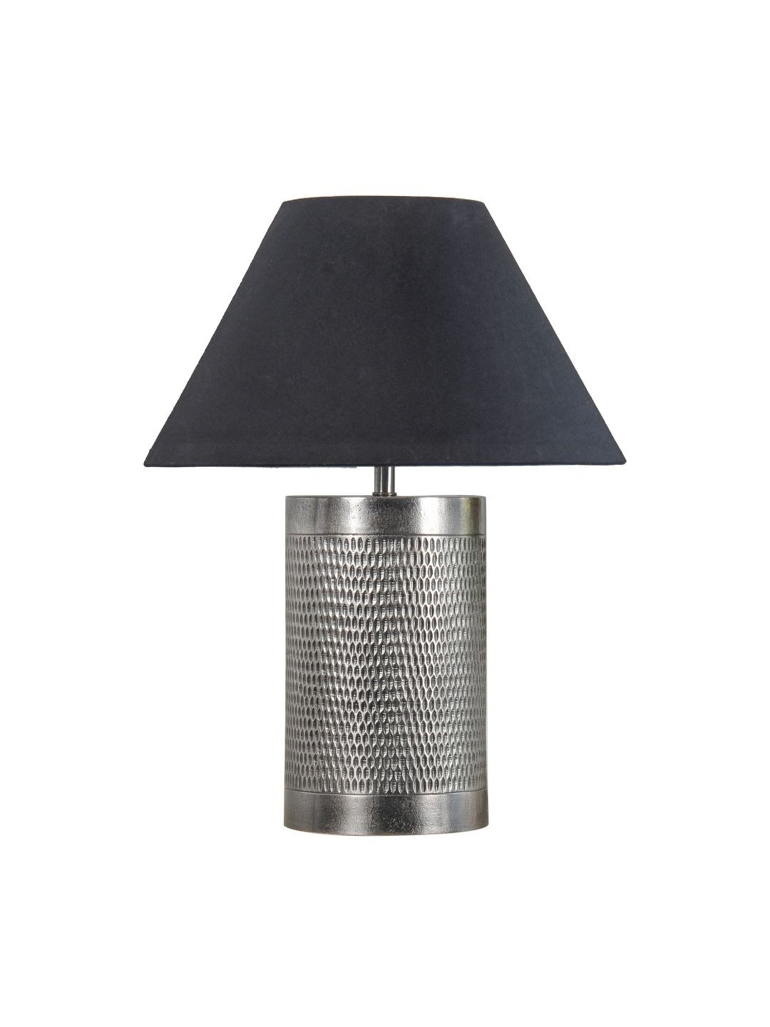 Kapoor Lamp Shades Brown & Black Aluminium Ohagun Carved Table Lamp