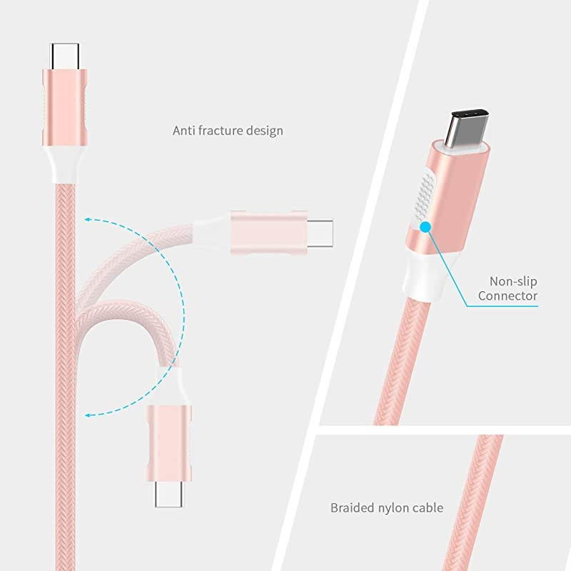 USB C to VGA Adapter Type C to VGA Cable Converter Compatible 20202016 MacBook Pro 131516 New iPad ProMac AirSurface Chromebook Samsung S20S10S9S8Note More CBCU606 Rose Gold