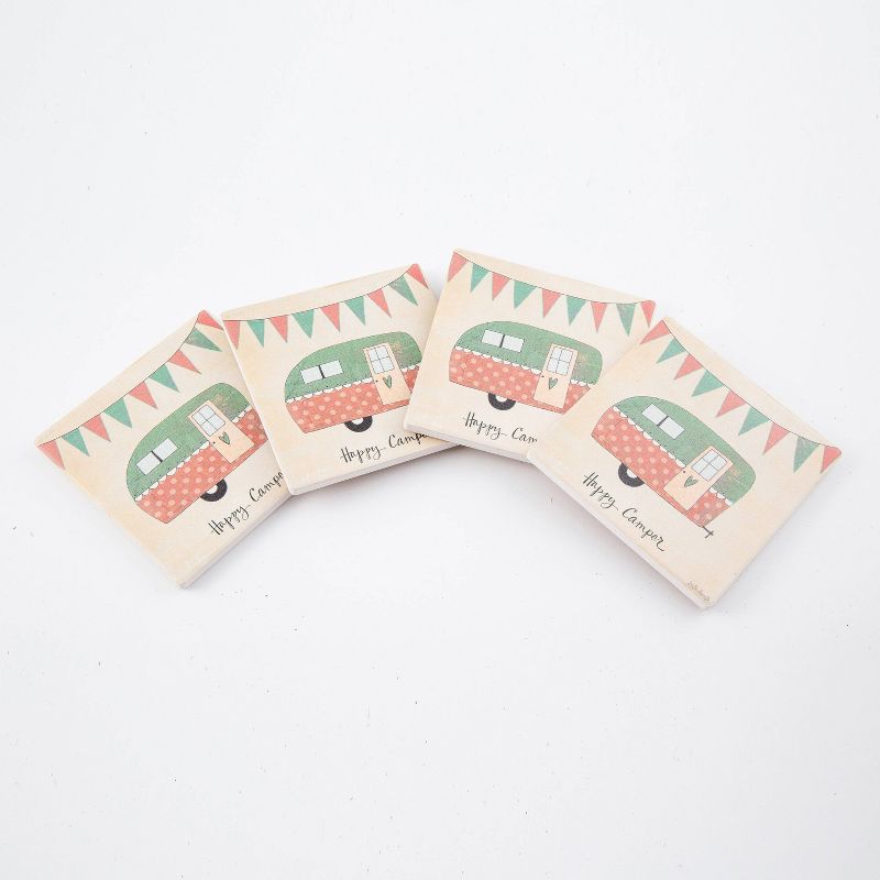 Thirstystone Happy Camper Coaster Set of 4