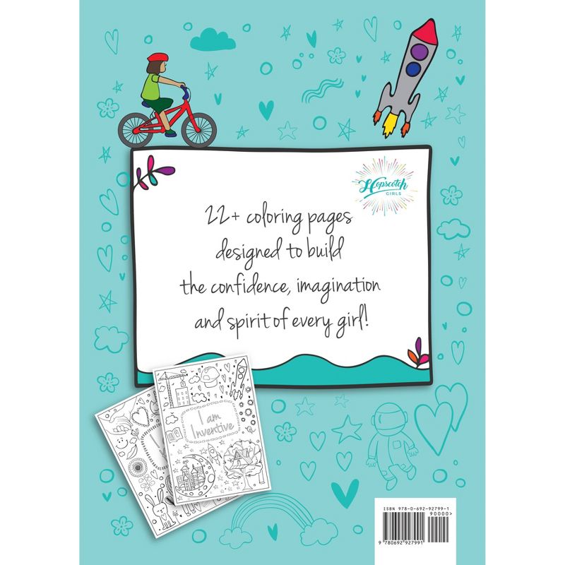 I Am Confident, Brave & Beautiful Coloring Book - Hopscotch Girls
