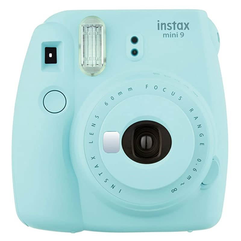instax mini 9 Instant Film Camera (Flamingo Pink) +  Instax Mini Twin Pack Instant Film (80 Shots) + Camera Case + AA Batteries + Accessory Bundle
