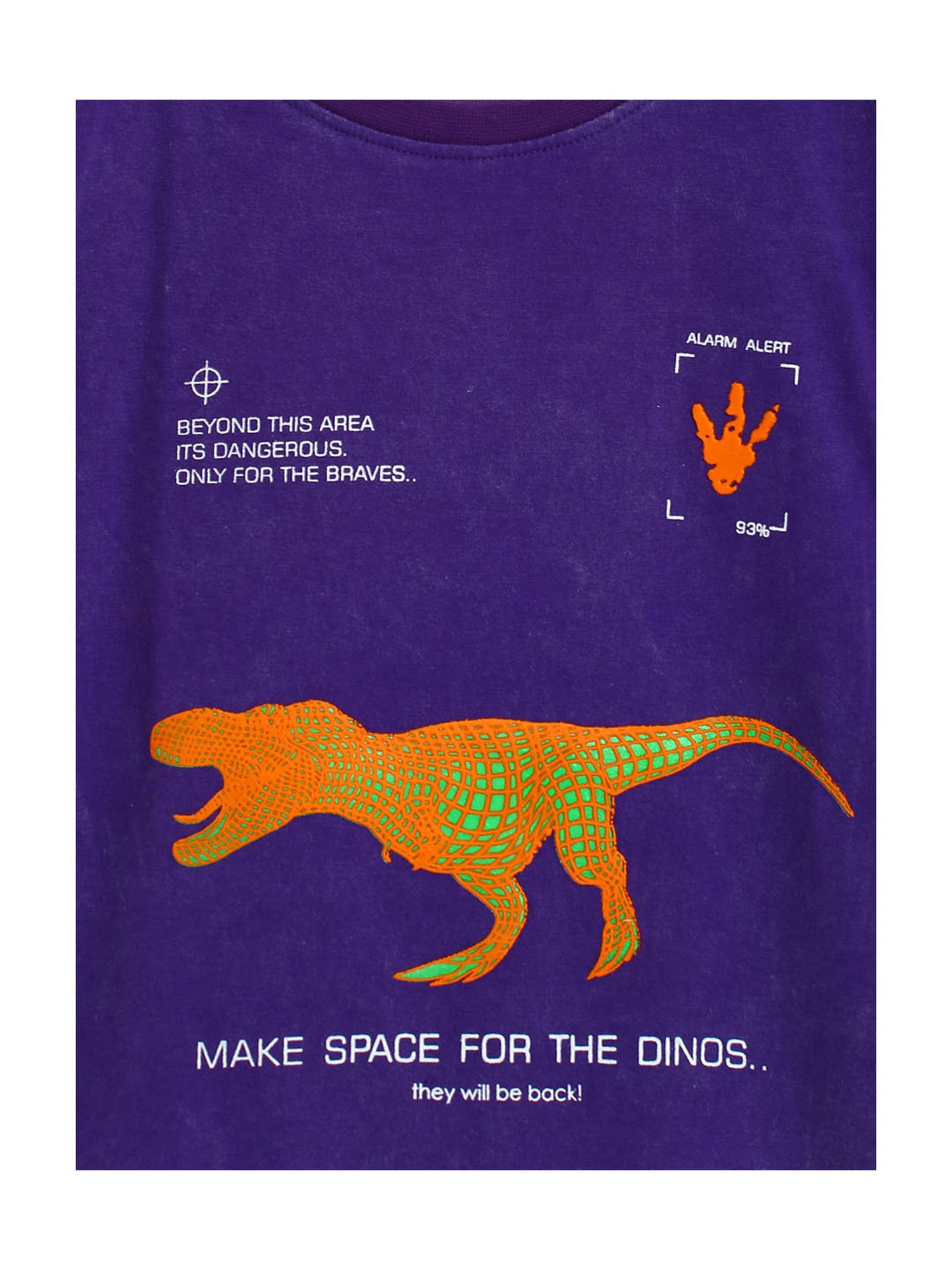 Tales & Stories Boys Violet Printed T-Shirt