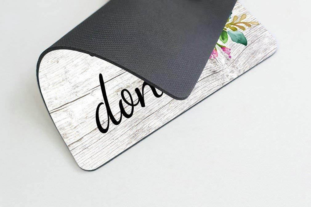 Floral Mouse Pad Motiavation Quote Get Things Done Neoprene Inspirational Quote Mousepad Office Space Decor Home Office Computer Accessories Mousepads Watercolor Vintage Flower Design