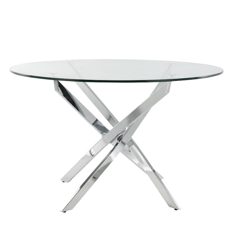Ernest Glass Dining Table Clear - Poly and Bark