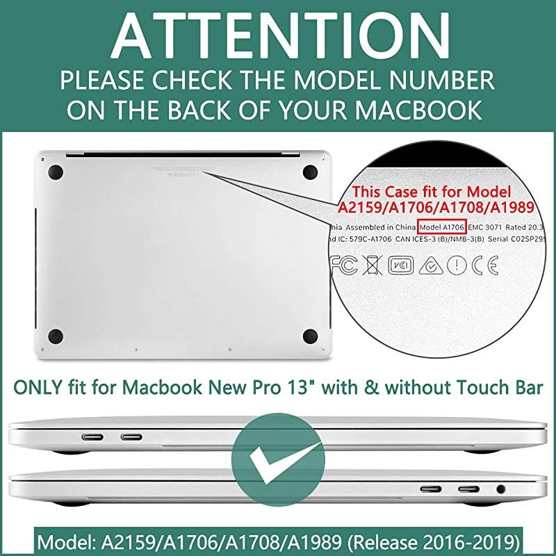 for New MacBook Pro 13 inch Model A2159 A1989 A1706 A1708 2019 2018 2017 2016 Release Aesthetic Star Creative Dunking Pattern Design Hard Laptop Cover with Keyboard Brush Skin Screen Protector