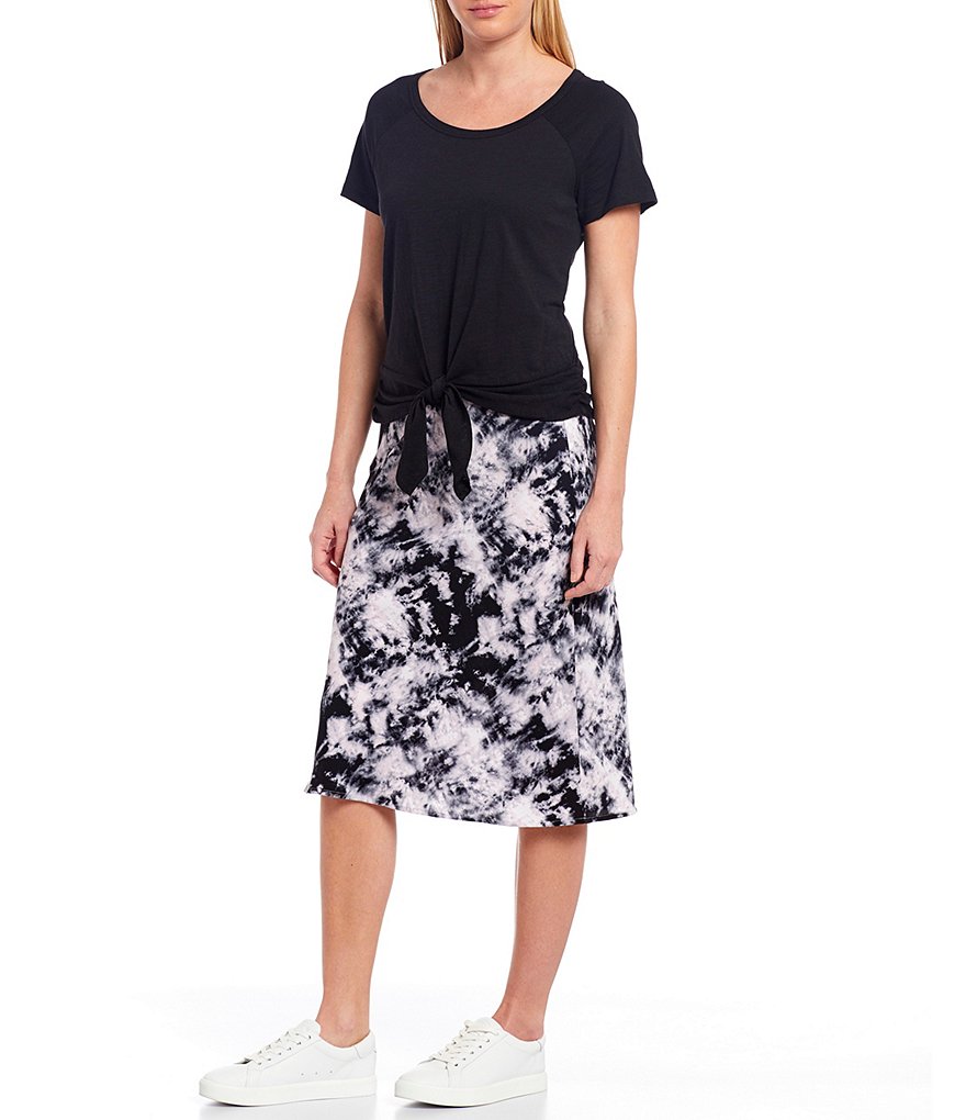 Sanctuary Lou Ruched Tie Front Tee