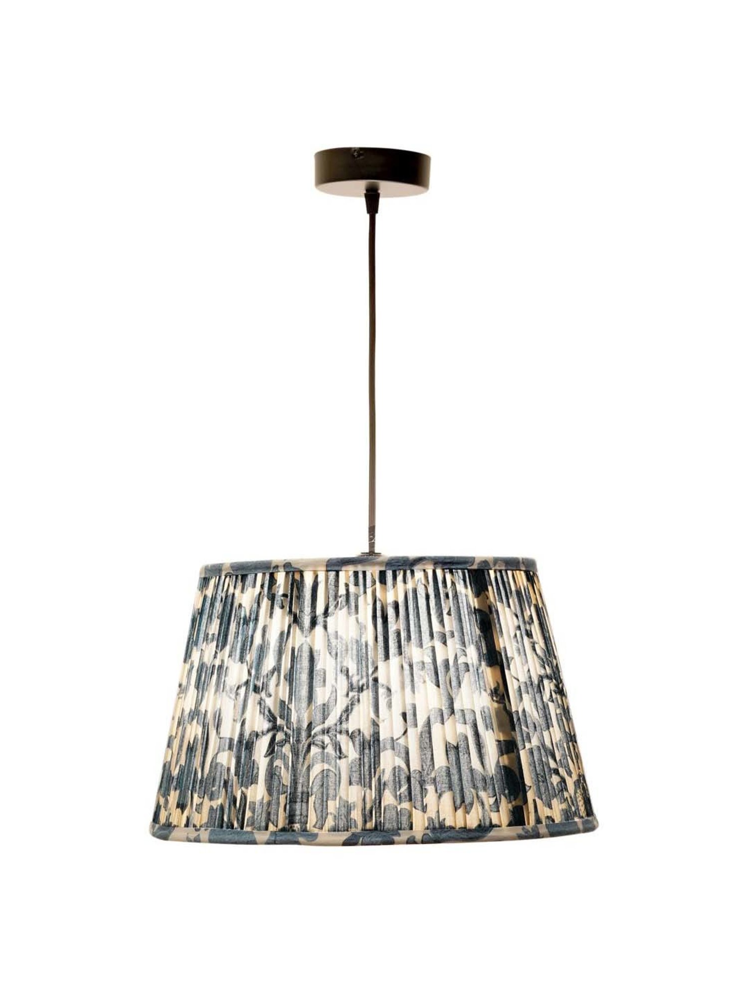 Kapoor E Illuminations Blue & Black Cotton Hand Made Pendant Light