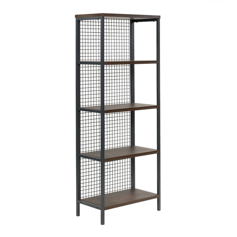 60" Market Commons Bookcase Rich Walnut - Sauder