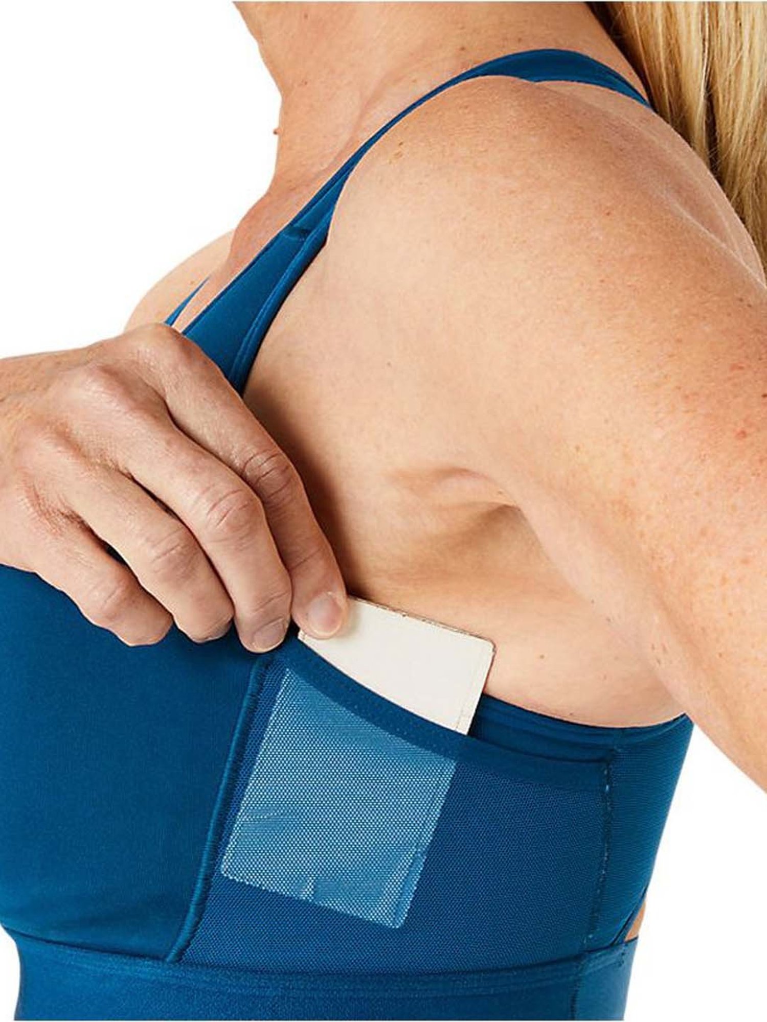 Clovia Teal Non Wired Padded Sports Bra