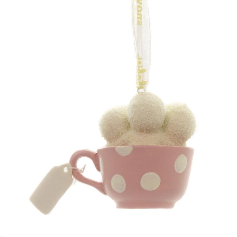 Dept 56 Snowbabies 2.5" Tea For Three Ornament Friendship Cup  -  Tree Ornaments