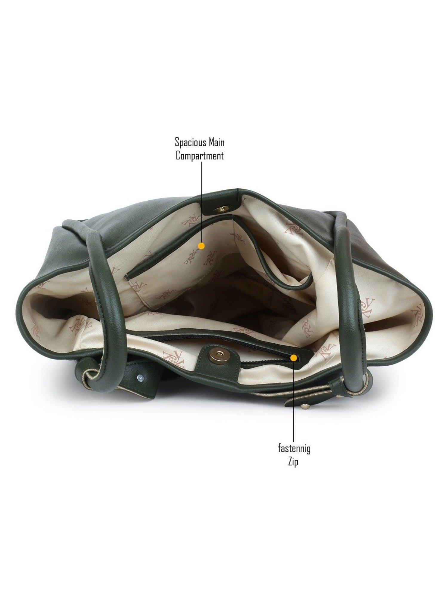 Yelloe Green Large Shoulder Bag