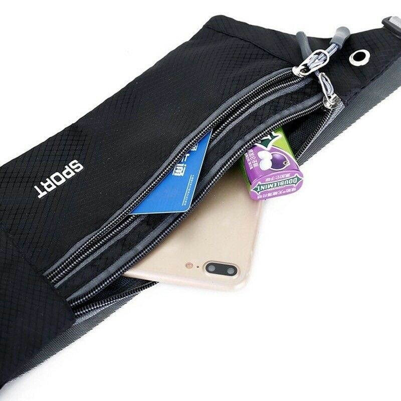 Waterproof Running Belt Fanny Pack Waist Pouch Outdoor Camping Hiking Zip Bag