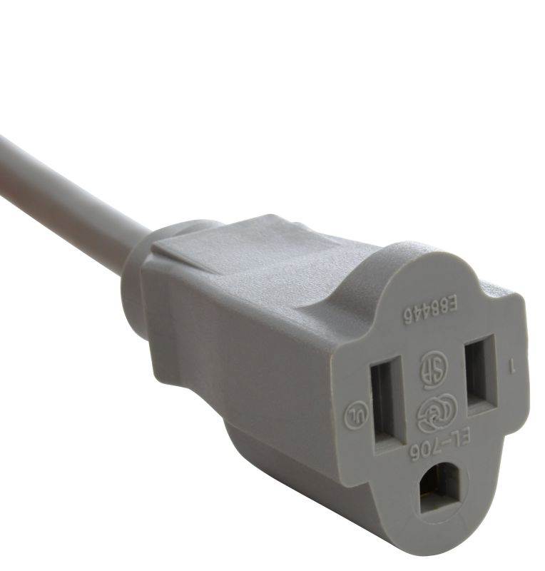 Up to 6.5FT 10A 18/3 Coiled Medical Grade Extension Cord