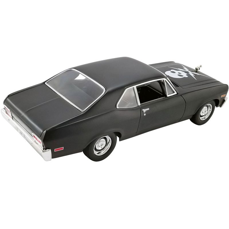 1971 Chevrolet Nova Matt Black "Death Proof" (2007) Movie Limited Edition to 792 pieces Worldwide 1/18 Diecast Model Car by GMP