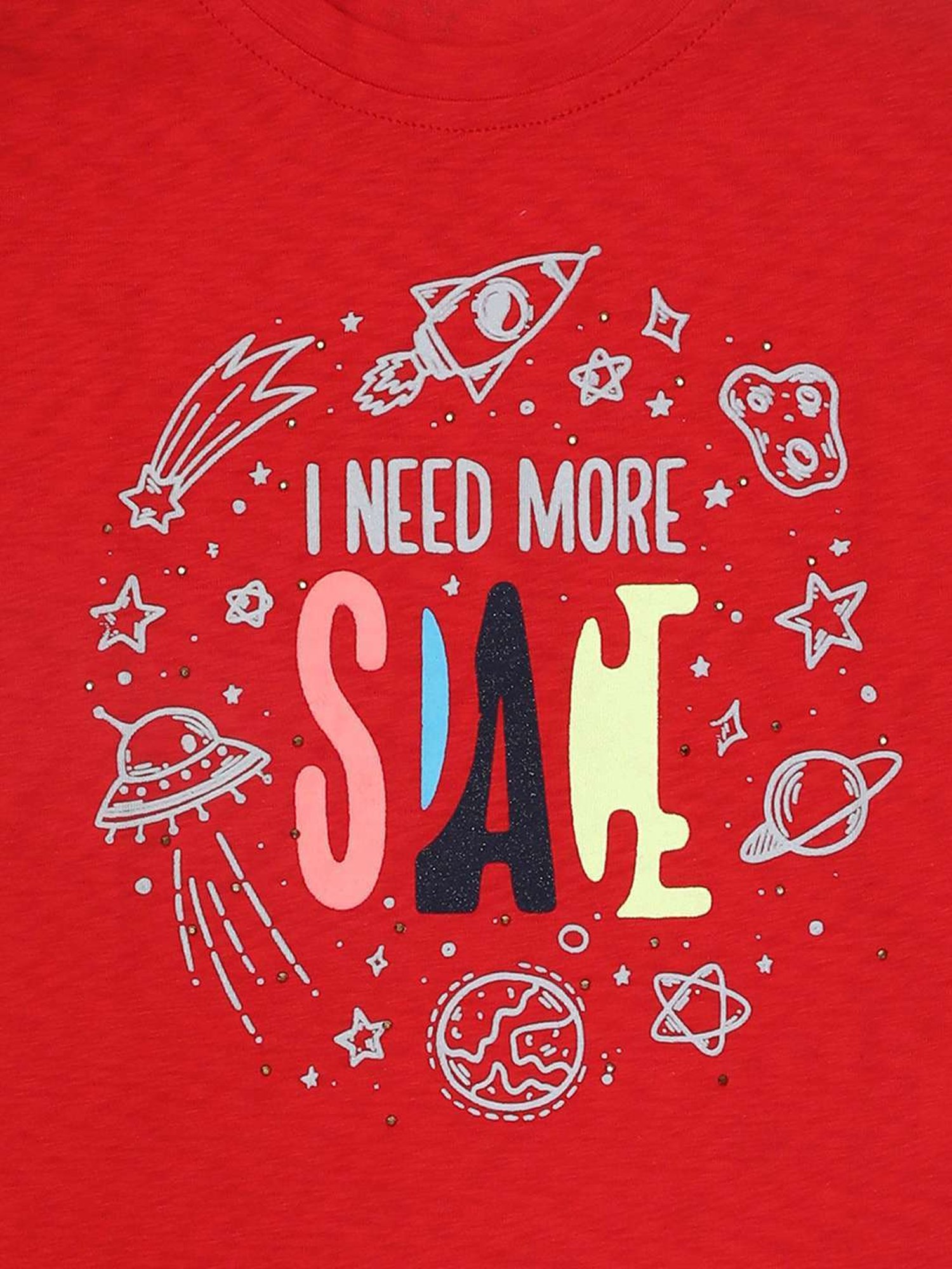 ZIAMA Kids Red Printed Top