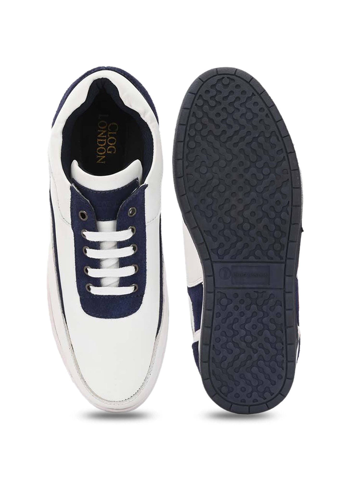 Clog London Men's White Casual Sneakers