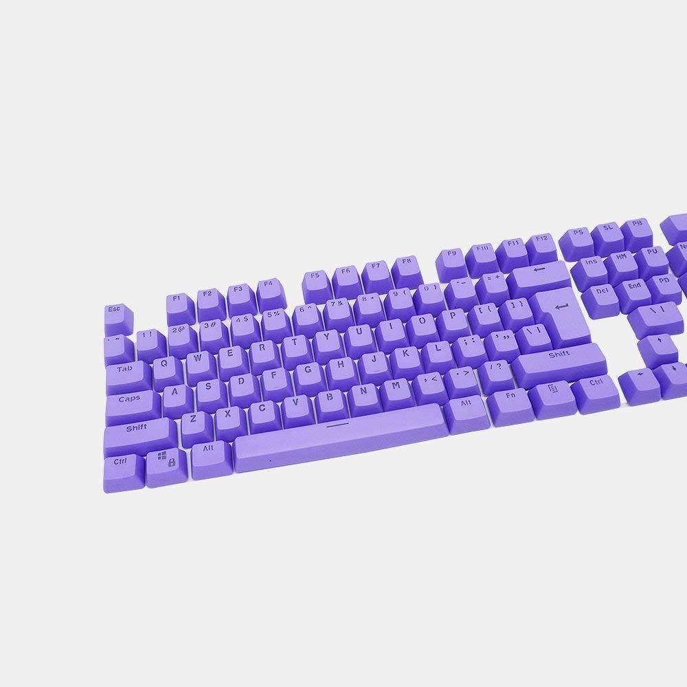 Bossi 104 Keys PBT Doubleshot Injection Keycaps Backlight Colors Replacement Keycaps for Mechanical Game Keyboard - Purple