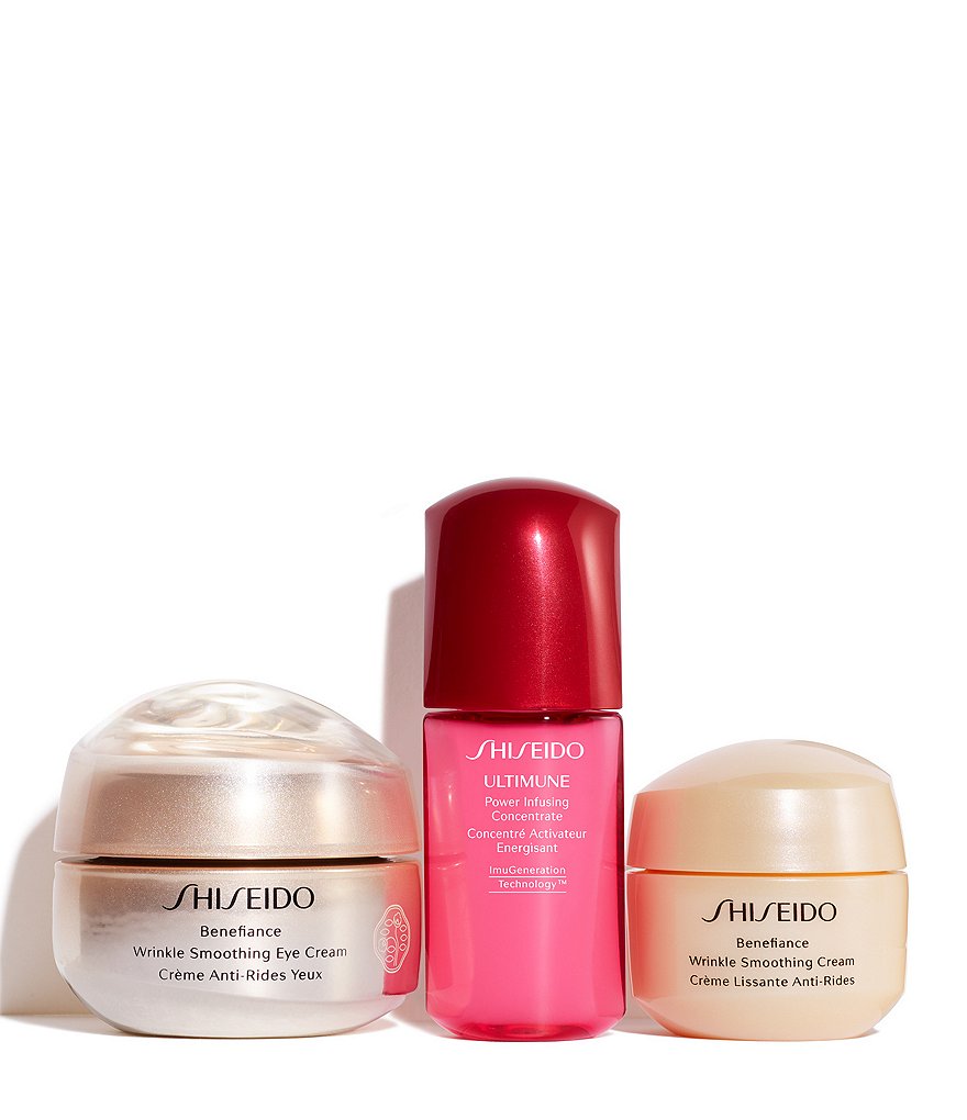 Shiseido Benefiance Wrinkle Smoothing Eye Cream 3-Piece Set