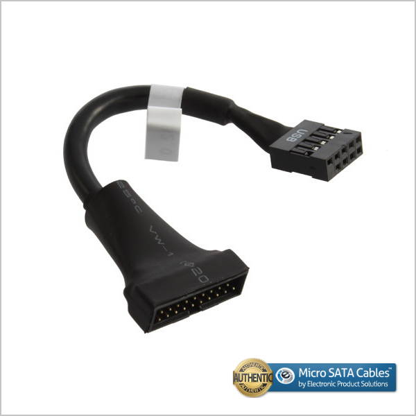 USB 3.0 to USB 2.0 Internal Cable - 12"