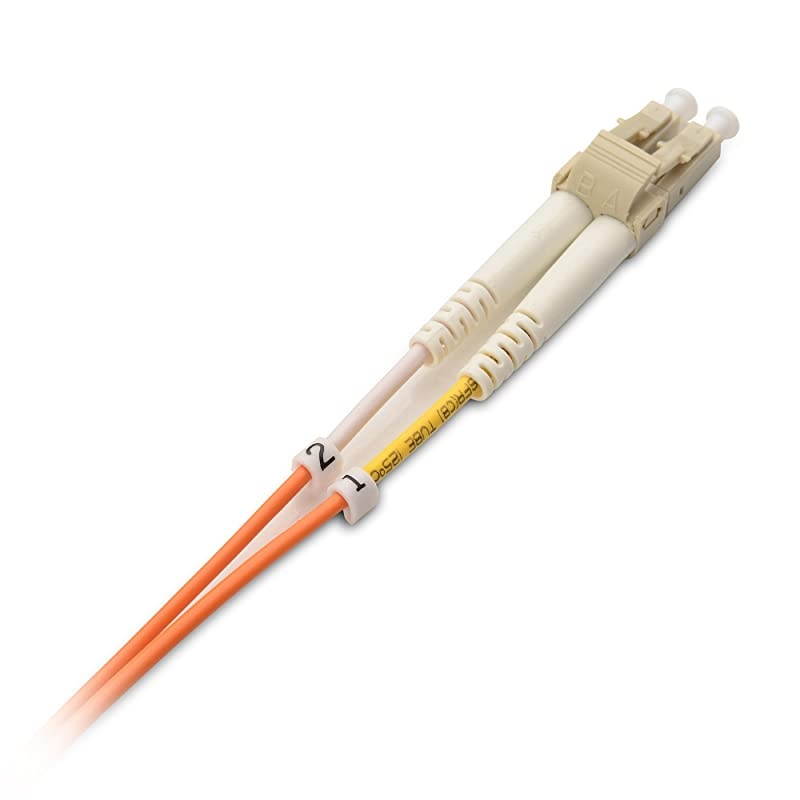 10Gb OFNP Plenum Rated Multimode Duplex 625125 OM1 Fiber Fiber Optic LC to LC Fiber Patch 2m