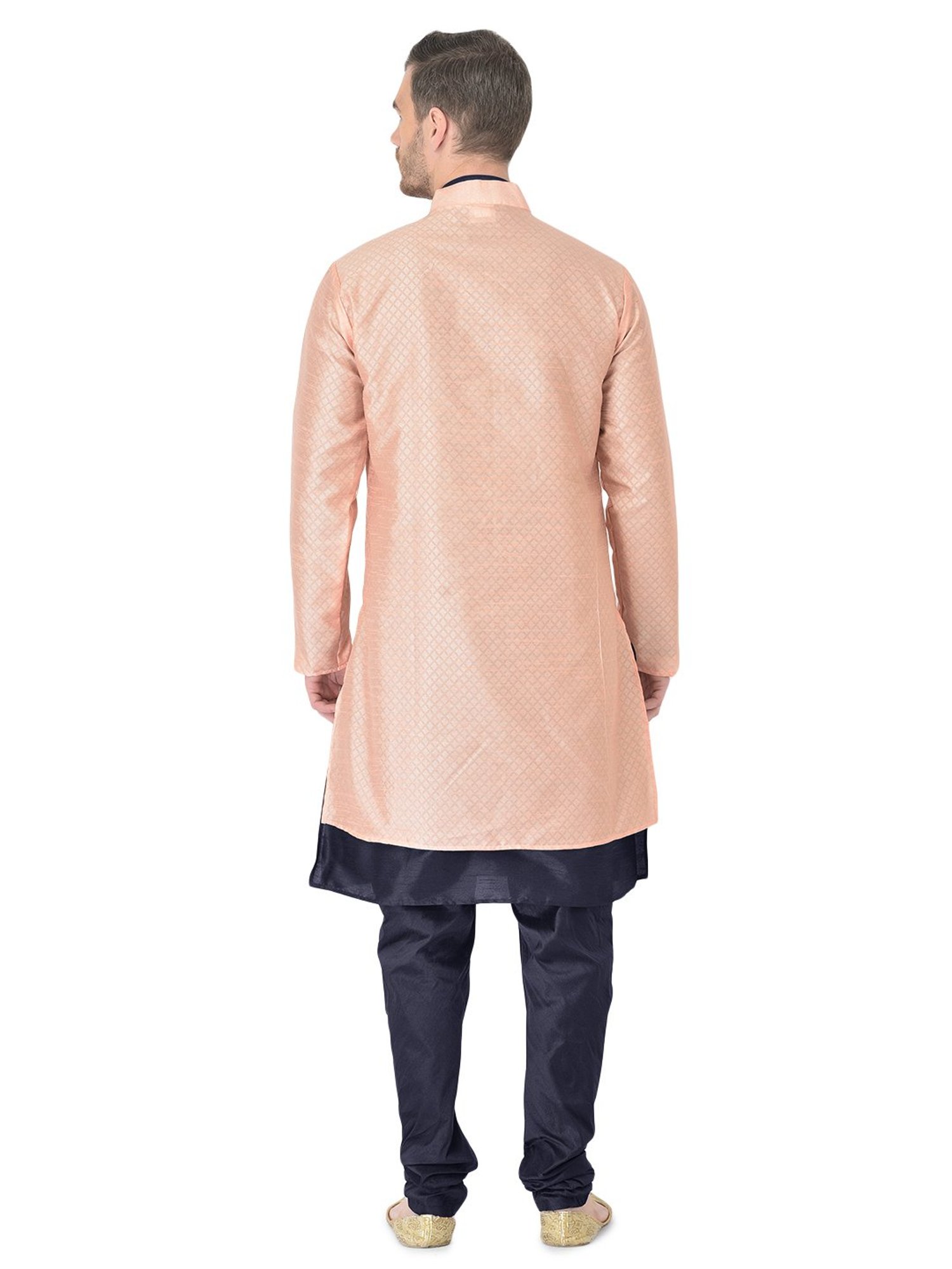 SG RAJASAHAB Multi Regular Fit Self Pattern Kurta Set