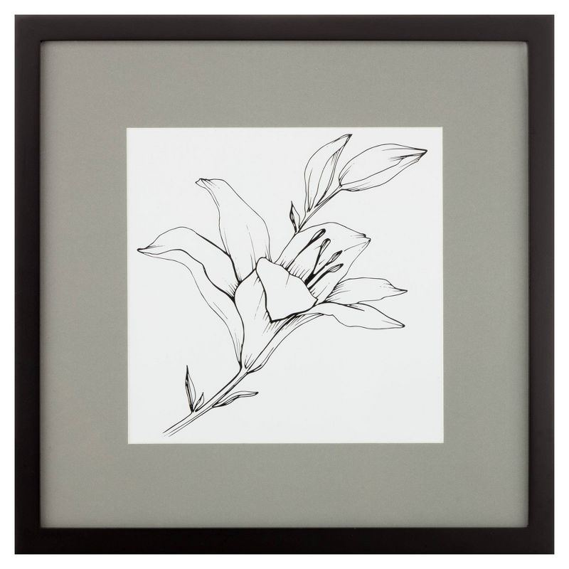 8" x 8" 9pc Gallery Wall Frame Set with Decorative Art Prints and Hanging Template Natural - Gallery Solutions